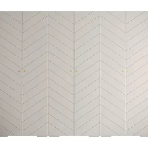 DREHTÜRENSCHRANK MANHATTAN RYFEL 4 236,7/300/47 6-türig (Weiß) Garantierte Lieferung