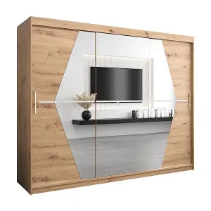 Highlight Schwebetürenschrank Boliwia 200/250/62 2-Türig (Artisan)