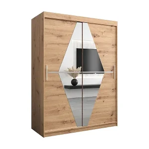 Zertifiziert Schwebetürenschrank Boliwia 200/150/62 2-Türig (Artisan)