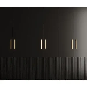 DREHTÜRENSCHRANK MANHATTAN RYFEL 3 236,7/300/47 6-türig (Schwarz) Sichere Zahlung