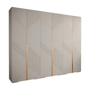 DREHTÜRENSCHRANK MANHATTAN RYFEL 7 236,7/300/47 6-türig (Weiß) Geprüft