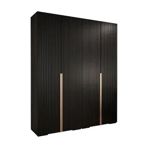 DREHTÜRENSCHRANK MANHATTAN RYFEL 9 236,7/200/47 4-türig (Schwarz) Top-Preis