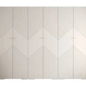 Kracherpreis DREHTÜRENSCHRANK MANHATTAN RYFEL 2 236,7/300/47 6-türig (Weiß)