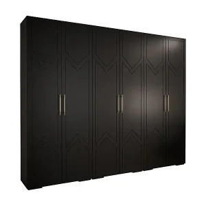 DREHTÜRENSCHRANK MANHATTAN RYFEL 8 236,7/300/47 6-türig (Schwarz) Sichere Zahlung
