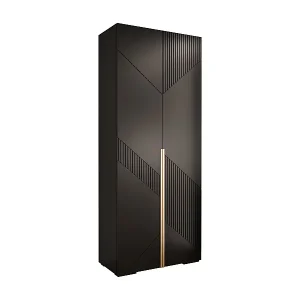 DREHTÜRENSCHRANK MANHATTAN RYFEL 7 236,7/100/47 2-türig (Schwarz) Top-Seller