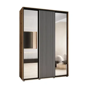 Kracherpreis SCHWEBETÜRENSCHRANK LANKO 2 235,2/180/60 3-türig (Artisan/Weiß)