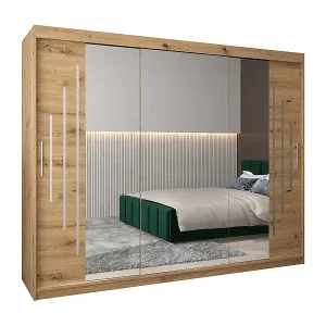 SCHWEBETÜRENSCHRANK YORK 2 200/250/62 3-türig (Artisan/Artisan) Neue Kollektion