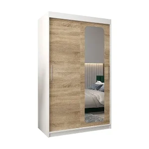 Sale SCHWEBETÜRENSCHRANK PROMO T2 200/120/62 2-türig (Weiß/Sonoma)