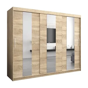 Schwebetürenschrank Pole 200/250/62 2-Türig (Sonoma) Solange Der Vorrat Reicht