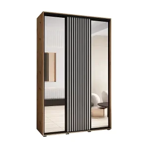 Bestpreis SCHWEBETÜRENSCHRANK LANKO 2 235,2/150/45 3-türig (Artisan/Weiß)