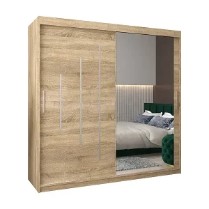 SCHWEBETÜRENSCHRANK YORK 2 200/200/62 2-türig (Sonoma/Sonoma) Markenprodukt