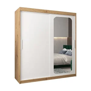 SCHWEBETÜRENSCHRANK PROMO T2 200/180/62 2-türig (Artisan/Weiß) Online Kaufen