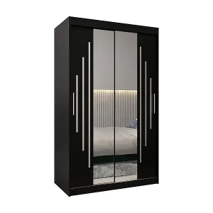 Aktuell SCHWEBETÜRENSCHRANK YORK 1 200/120/62 2-türig (Schwarz/Schwarz)