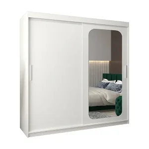 SCHWEBETÜRENSCHRANK PROMO T2 200/200/62 2-türig (Weiß/Weiß) Schneller Versand