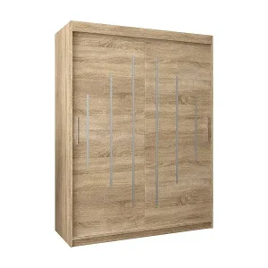 Rabatt SCHWEBETÜRENSCHRANK YORK 200/150/62 2-türig (Sonoma/Sonoma)