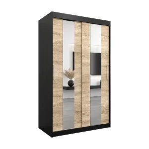 Jetzt Bestellen Schwebetürenschrank Pole 200/120/62 2-Türig (Schwarz/Sonoma)