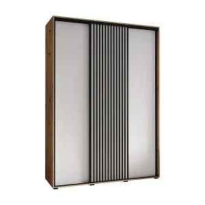 Rabatt SCHWEBETÜRENSCHRANK SAPPORO 1 205,2/180/60 3-türig (Artisan/Weiß)