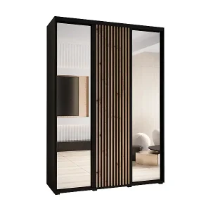 Billig SCHWEBETÜRENSCHRANK LANKO 2 235,2/180/45 3-türig (Schwarz/Schwarz)