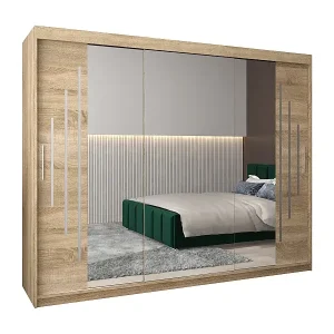 SCHWEBETÜRENSCHRANK YORK 2 200/250/62 3-türig (Sonoma/Sonoma) Kostenloser Rückversand