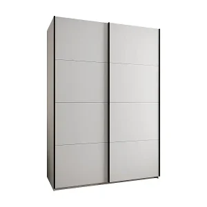 SCHWEBETÜRENSCHRANK Lux 1 245,5/170/64 (Weiß/Weiß/Schwarz) Sichere Zahlung