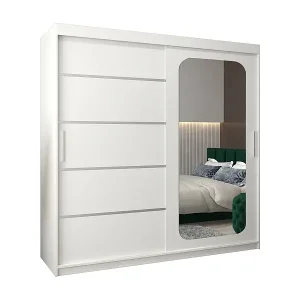 SCHWEBETÜRENSCHRANK PROMO V2 200/200/62 2-türig (Weiß/Weiß) Top-Angebot