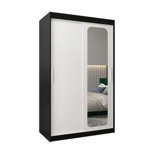 Billig SCHWEBETÜRENSCHRANK PROMO T2 200/120/62 2-türig (Schwarz/Weiß)