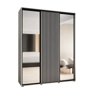 Online Kaufen SCHWEBETÜRENSCHRANK SAPPORO 2 205,2/200/60 3-türig (Weiß/Weiß)