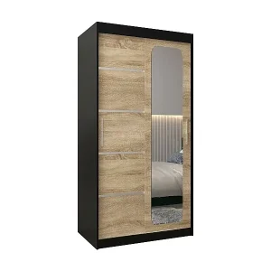 Online Kaufen SCHWEBETÜRENSCHRANK PROMO V2 200/100/62 2-türig (Schwarz/Sonoma)