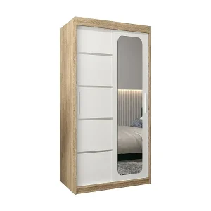 Kostenfreie Lieferung SCHWEBETÜRENSCHRANK PROMO V2 200/100/62 2-türig (Sonoma/Weiß)