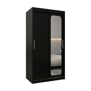 Neue Kollektion SCHWEBETÜRENSCHRANK PROMO T2 200/100/62 2-türig (Schwarz/Schwarz)