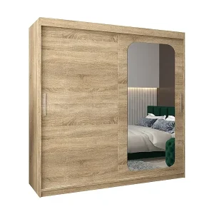 SCHWEBETÜRENSCHRANK PROMO T2 200/200/62 2-türig (Sonoma/Sonoma) Billig