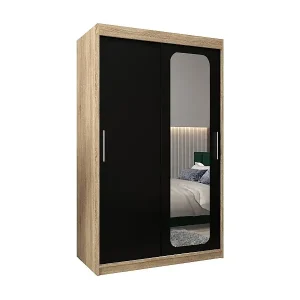 Finale Aktion SCHWEBETÜRENSCHRANK PROMO T2 200/120/62 2-türig (Sonoma/Schwarz)