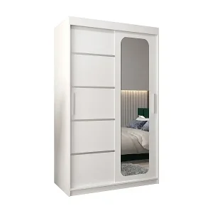 SCHWEBETÜRENSCHRANK PROMO V2 200/120/62 2-türig (Weiß/Weiß) Knallerangebot