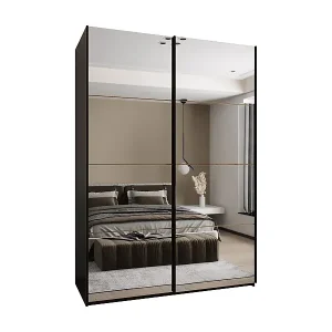 Online Kaufen SCHWEBETÜRENSCHRANK Lux 2 245,5/170/64 (Schwarz/Artisan/Schwarz)