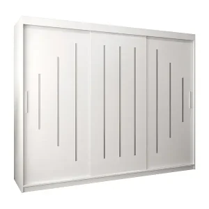 SCHWEBETÜRENSCHRANK YORK 200/250/62 3-türig (Weiß/Weiß) Bestseller