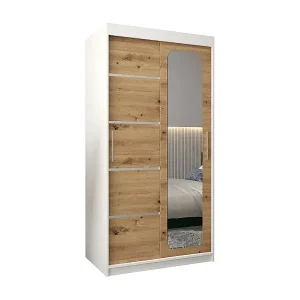 SCHWEBETÜRENSCHRANK PROMO V2 200/100/62 2-türig (Weiß/Artisan) Expressversand