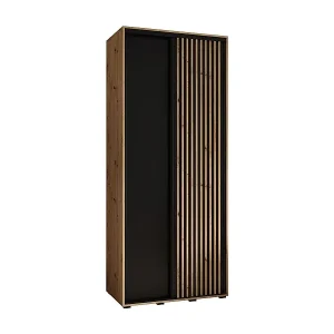 Direkt Vom Hersteller SCHWEBETÜRENSCHRANK SAPPORO 1 205,2/110/60 2-türig (Artisan/Schwarz)