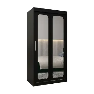 SCHWEBETÜRENSCHRANK PROMO T3 200/100/62 2-türig (Schwarz/Schwarz) Kostenloser Versand