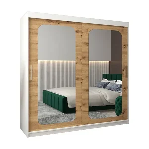 SCHWEBETÜRENSCHRANK PROMO T3 200/200/62 2-türig (Weiß/Artisan) Jetzt Kaufen