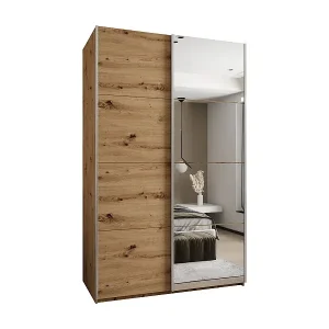 Direktkauf SCHWEBETÜRENSCHRANK Lux 3 245,5/160/64 (Artisan/Artisan/Silber)