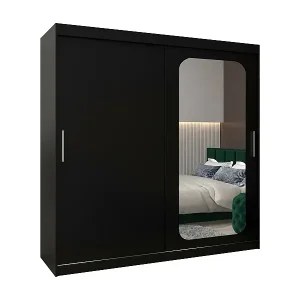 Mega-Angebot SCHWEBETÜRENSCHRANK PROMO T2 200/200/62 2-türig (Schwarz/Schwarz)