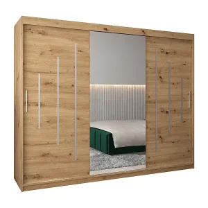 SCHWEBETÜRENSCHRANK YORK 1 200/250/62 3-türig (Artisan/Artisan) Preis Gesenkt