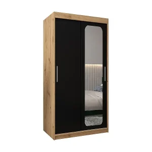 Top-Seller SCHWEBETÜRENSCHRANK PROMO T2 200/100/62 2-türig (Artisan/Schwarz)