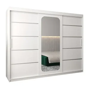 Beliebt SCHWEBETÜRENSCHRANK PROMO V2 200/250/62 3-türig (Weiß/Weiß)