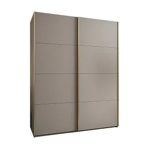 SCHWEBETÜRENSCHRANK Lux 1 245,5/190/64 (Kaschmir/Kaschmir/Gold) Wochenendangebot