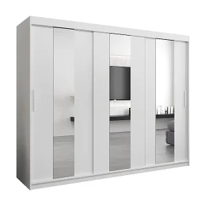 Schwebetürenschrank Pole 200/250/62 2-Türig (Weiß) Beliebt