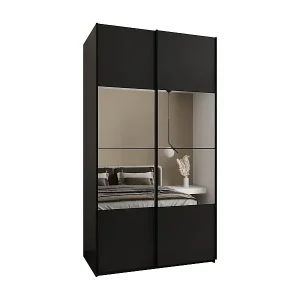 SCHWEBETÜRENSCHRANK Lux 4 245,5/140/64 (Schwarz/Schwarz/Schwarz) Jetzt Bestellen