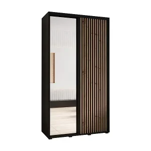 SCHWEBETÜRENSCHRANK SAPPORO 2 205,2/140/45 2-türig (Schwarz/Schwarz) Ausverkauf