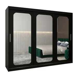 SCHWEBETÜRENSCHRANK PROMO T3 200/250/62 3-türig (Schwarz/Schwarz) Online Kaufen