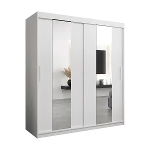 Angebot Schwebetürenschrank Pole 200/180/62 2-Türig (Weiß)